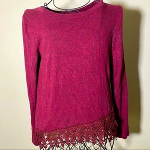 Mosaic & Co Burgundy Sweater